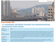 Tablet Screenshot of koreastudio281.com